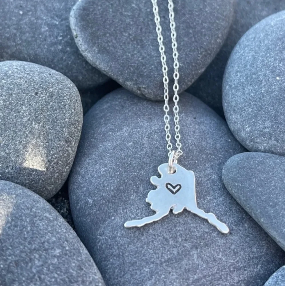 Alaska State Pendant Necklace - Picture 1 of 3